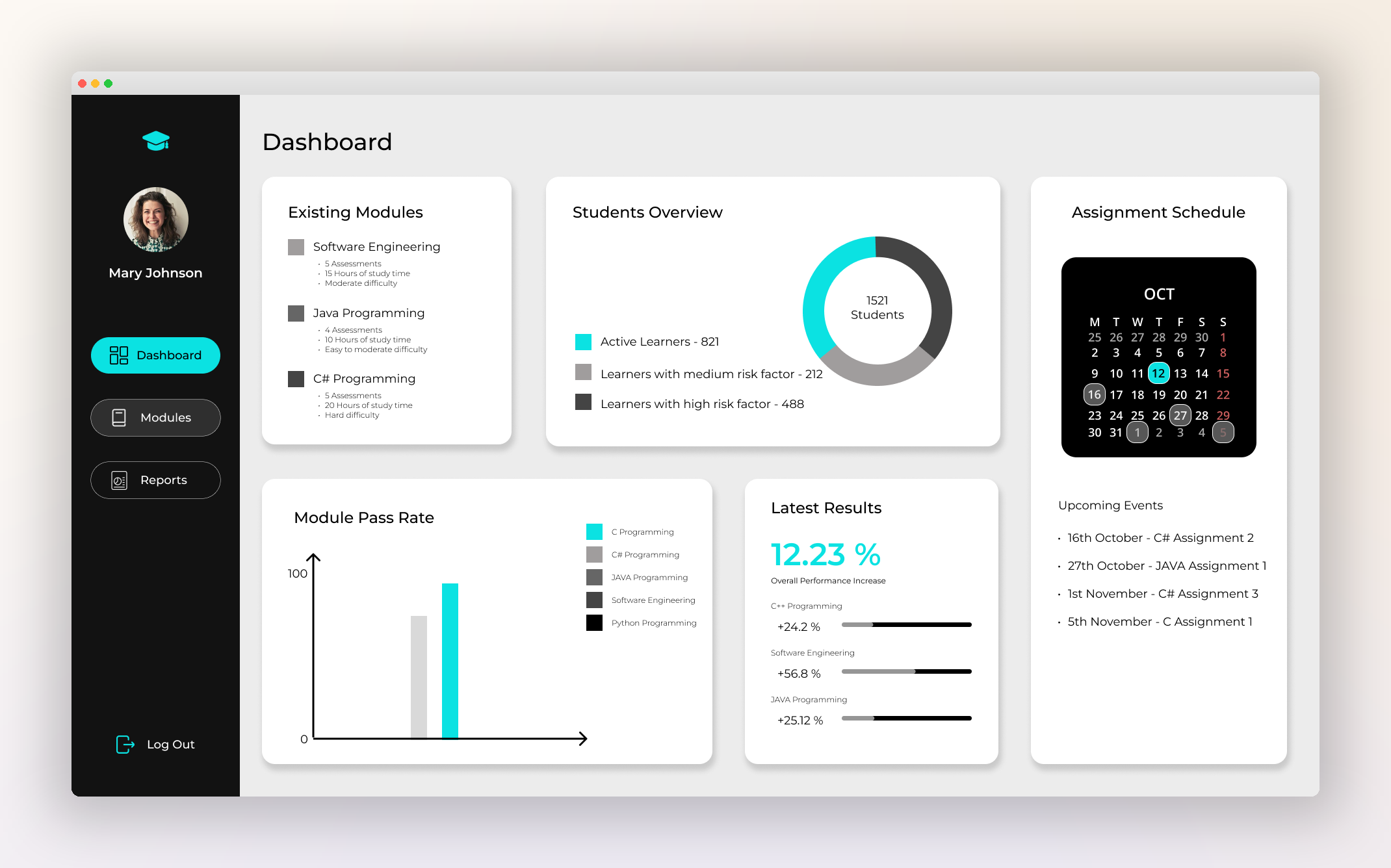 Learning Management System screenshot 1