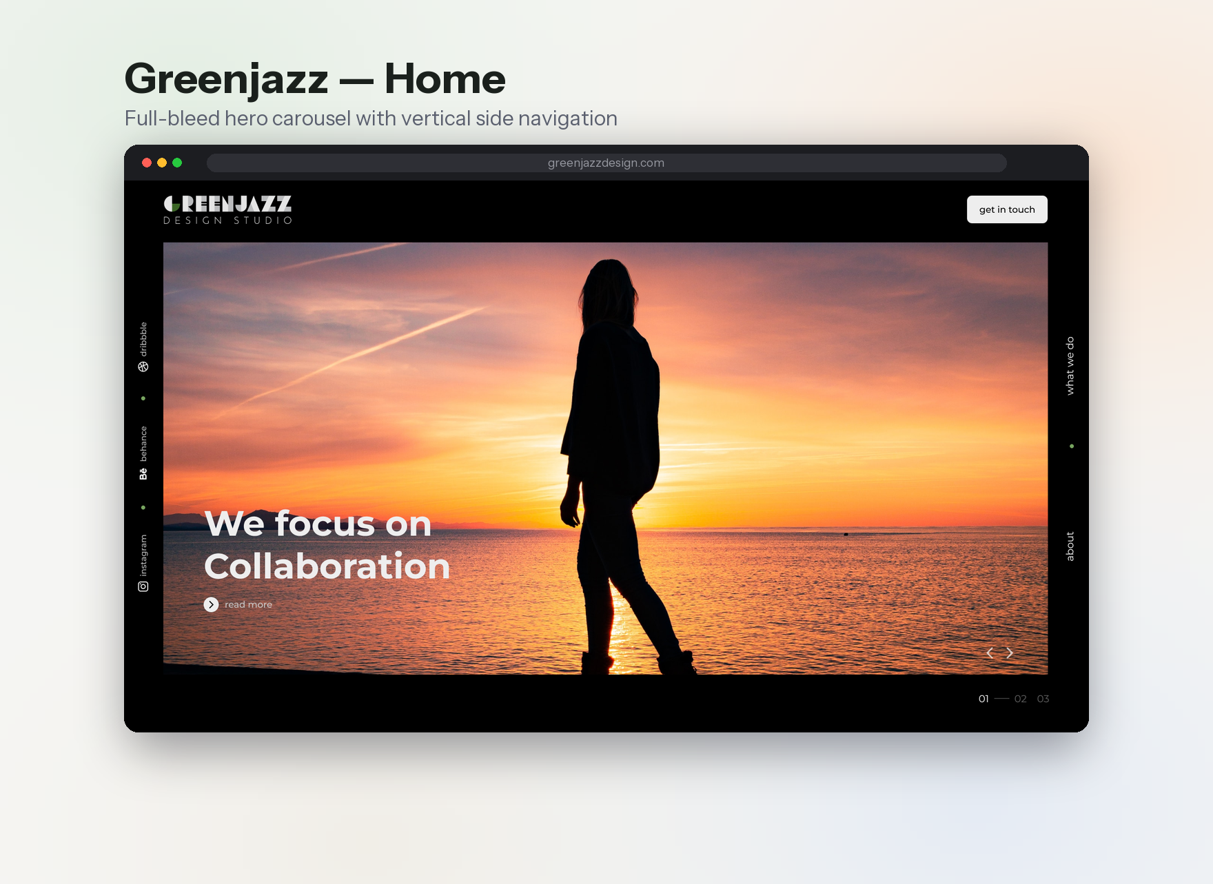 Green Jazz Design Studio Website project preview